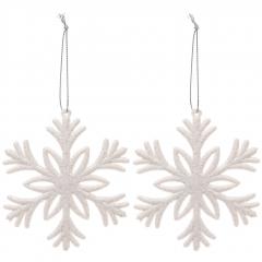 Подвеска ˮСнежное волшебствоˮ 10 см (набор 2 шт), белый в строительных магазинах СтройГрад