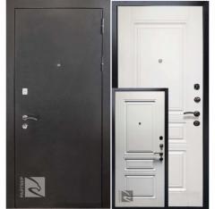 Дверь стальная Райтвер, СТРОНГ, 860х2050х100мм, левая, 3 контура, черное серебро/ясень soft touch