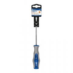 Отвертка Ultra Grip КОБАЛЬТ SL 4,0 х 100 мм, CR-V, двухкомпонентная рукоятка, подвес (646-249) в строительных магазинах СтройГрад