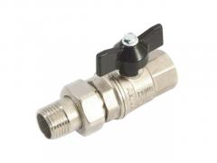 Кран шаровый с полусгоном (американкой) 3/4 бант,01168U в строительных магазинах СтройГрад