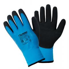 Перчатки ˮЛЕДОРУБ АКВАСТОПˮ акрил с полиэстером, латексное покрытие, в и/у, 11(XXL), Fiberon в строительных магазинах СтройГрад