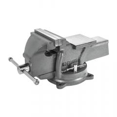 Тиски слесарные поворотные КОБАЛЬТ стальные, ширина губок 125 мм, захват 125 мм, 11 кг, наковальня в строительных магазинах СтройГрад