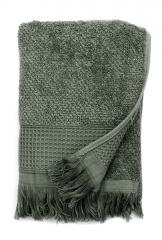 Полотенце махровое Комби 30х50, 100% хлопок, серо-зеленый в строительных магазинах СтройГрад