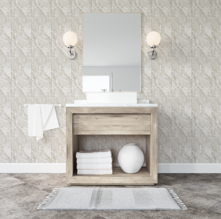 Панель ПВХ Stella Light Slim Мрамор Корсика 672/1 2600х250х5 мм /15 в строительных магазинах СтройГрад