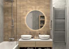 Зеркало ˮAjourˮ D645 с бесконтактным сенсором, теплая подсветка в строительных магазинах СтройГрад