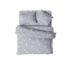 Комплект постельного белья ˮХорошо Домаˮ Евро с наволочками 50/70 бязь Тессера в строительных магазинах СтройГрад