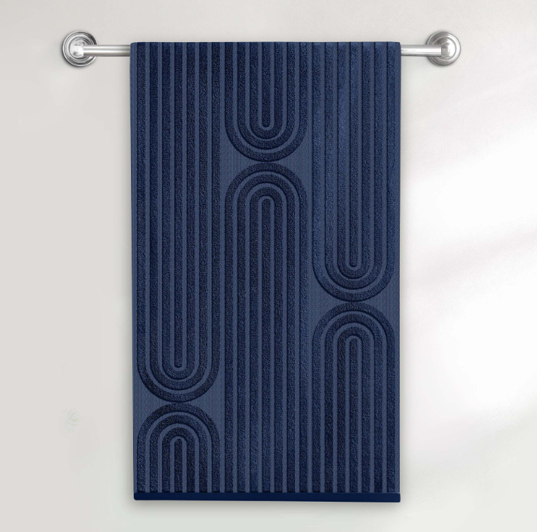 Полотенце ˮВолшебная Ночьˮ махровое 70/140 420Г/М2 Arco Цвет Темно-синий в строительных магазинах СтройГрад