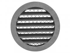 Решетка вентиляционная круглая D125 алюминиевая с фланцем D100 10РКМ