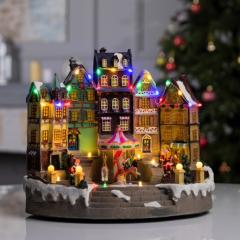 Светодиодная фигура «Новогодняя площадь» 40×21×22 см, полистоун, батарейки ААх3 (не в комплекте), US в строительных магазинах СтройГрад