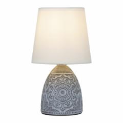 Лампа настольная RIVOLI Debora 1хE14 40Вт керамика синяя с абажуром 7045-502