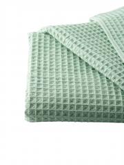 Полотенце вафельное 40х60 ˮCottonika.13х10ˮ, пыльно-ментоловый в строительных магазинах СтройГрад