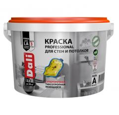 DALI Краска Professional для стен и потолков 2,5л База А (белый) в строительных магазинах СтройГрад