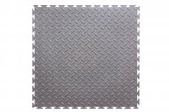 Плитка модульная ПВХ Классик 5мм, серый (RAL 7037) (50х50см, 12 штук, 3м2)