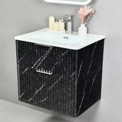 Тумба Anna- 60, подвесная, черный мрамор, под умывальник Como-60 в строительных магазинах СтройГрад