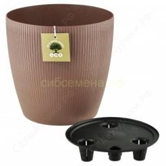 Горшок Эко Магнолия 5,3л d.20 h.21 гранит в строительных магазинах СтройГрад