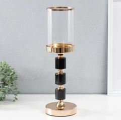 Подсвечник на 1 свечу «Глэдис», на магните, d=8.5 см, 11.8×11.8×34 см золото в строительных магазинах СтройГрад