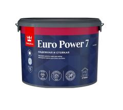 Краска интер. стойкая к мытью EURO POWER 7 A мат 9 л в строительных магазинах СтройГрад