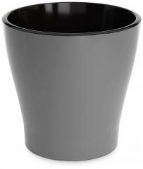 Горшок Лея автополив 2,2л графит М8831 в строительных магазинах СтройГрад