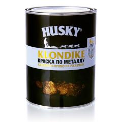 Эмаль-грунт по металлу Husky Klondike алкидная глянцевая черный 0,9 кг Декарт RAL9005