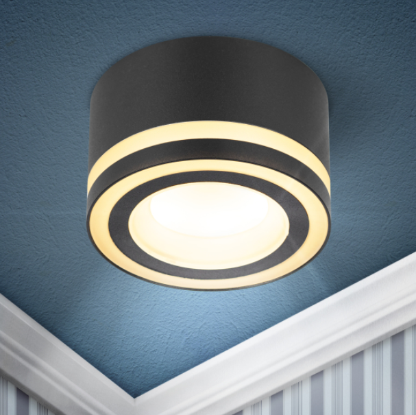 Светильник встраиваемый ЭРА DK113 BK под лампу GX53 черный в строительных магазинах СтройГрад