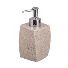 Дозатор Raindrops, Светлый камень, для жидкого мыла, полирезина BPO-0859-1A в строительных магазинах СтройГрад