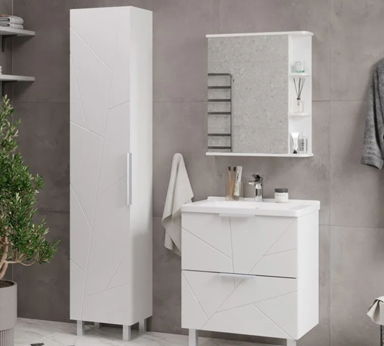 Шкаф зеркальный Twing 60 в строительных магазинах СтройГрад