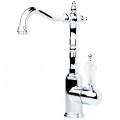 Смеситель BOHEME, Crystal, для умывальника, высокий, хром, 262-CRST в строительных магазинах СтройГрад