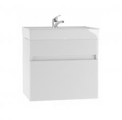 Тумба Айсберг, Классик-60, подвесная, 1 ящик, под умывальник Енисей/Como-60, белая в строительных магазинах СтройГрад