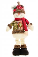 Игрушка декоративная мягконабивная Приветливый Снеговик, из полиэстера 88587