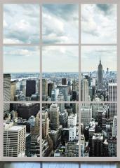 Фотообои DECOCODE на флизелиновой основе 200х280 вельвет Панорама Манхэттена 21-0018-WL