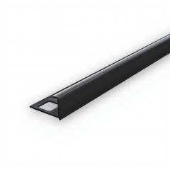 Профиль наружный для плитки ˮДеконикаˮ 10мм 2,5м Черный глянцевый в строительных магазинах СтройГрад