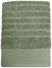 Полотенце махровое Страйп 70х130, 100% хлопок, оливковый в строительных магазинах СтройГрад