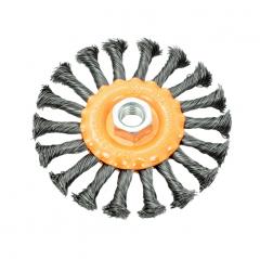 Кордщетка BOHRER для УШМ дисковая витая жесткая 115мм (М14) 36501115 в строительных магазинах СтройГрад