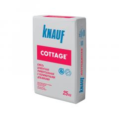 Штукатурная смесь цементная для кладки кирпича и оштукатуривания Cottage 25 кг Knauf /48/