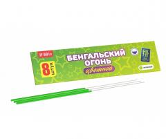 Бенгальская свеча разноцветная, 8шт, длина 160мм в строительных магазинах СтройГрад