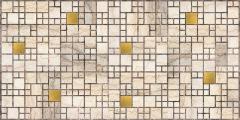 Панель листовая ПВХ 955х480 Мозаика Мрамор с золотом
