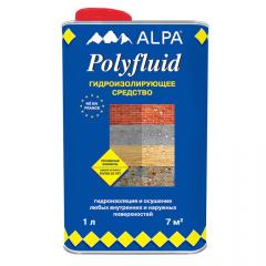 Средство гидроизолирующее Polyfluid 1л (0,78кг) Alpa