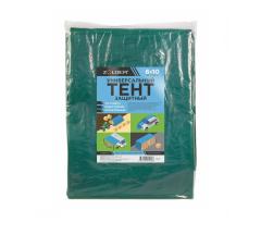 Тент универсальный защитный Zolder 6х10 м 115 г/м2 люверсами (32шт) зелен./сереб/10 в строительных магазинах СтройГрад