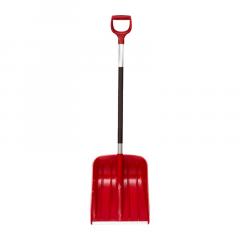 Лопата д/снега усиленный пластик (цвет) мет планка с алюм черен ширина 370-460мм в строительных магазинах СтройГрад
