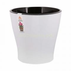 Горшок Лея автополив 5,0л бел (М7930) в строительных магазинах СтройГрад