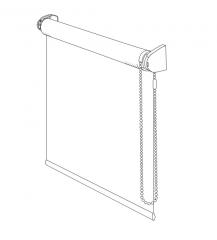 Штора рулонная blackout, белый 140х170см, 12140001 в строительных магазинах СтройГрад