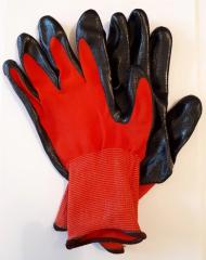 Перчатки полиэстер с нитриловым покрытием, размер 10 Zolder