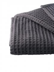 Полотенце вафельное 40х60 ˮCottonika.13х10ˮ, темно-серый в строительных магазинах СтройГрад