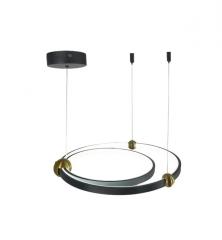Люстра 20634/2/430 BK+BRASS черный/латунь LED 65W 3000-6000K ПДУ d430 h1200, MGF22 в строительных магазинах СтройГрад
