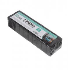 Губка для посуды 10 шт, поролон, абразивная фибра, Марья Искусница, черная в строительных магазинах СтройГрад