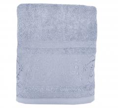 Полотенце махровое Аврора 30х50, 100% хлопок, серое в строительных магазинах СтройГрад