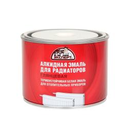 Эмаль для радиаторов Эксперт алкидная глянцевая белый 0,5кг Декарт в строительных магазинах СтройГрад