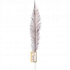 Ветка декоративная ˮВолшебное пероˮ 53 см, Шоколад в строительных магазинах СтройГрад