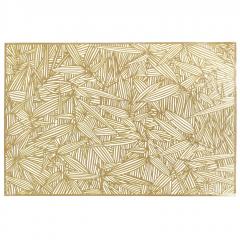 Салфетка под горячее (термосалфетка) Бамбук 30х45см, золото, ПВХ