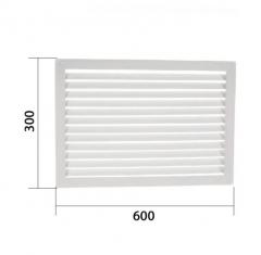 Решетка радиаторная 300х600мм белая в строительных магазинах СтройГрад